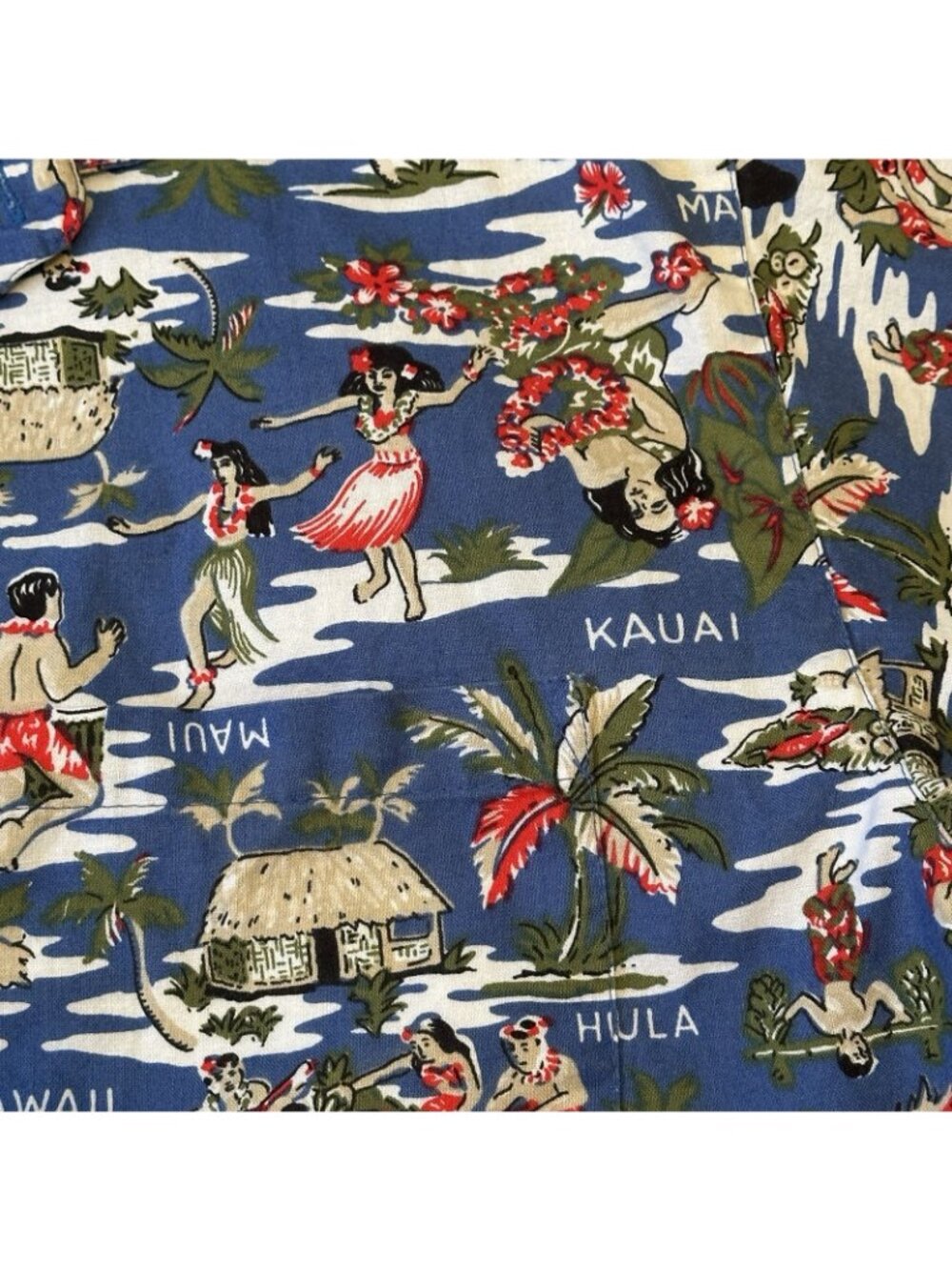 Canoe Clothing Vintage Hawaii Aloha Shirt Kauai Maui Luau Lei Hula Small - Picture 6 of 13
